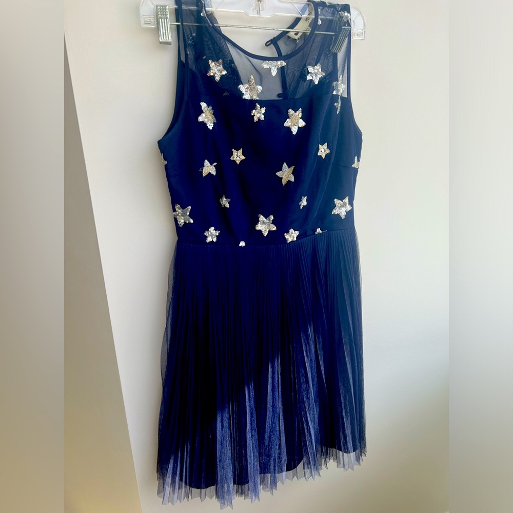 Blue party dress, US 6